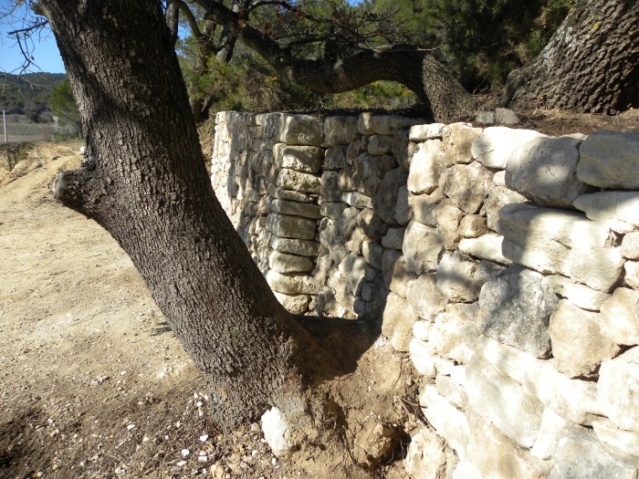 Mur en pierre sèche ( Lambesc, 13)